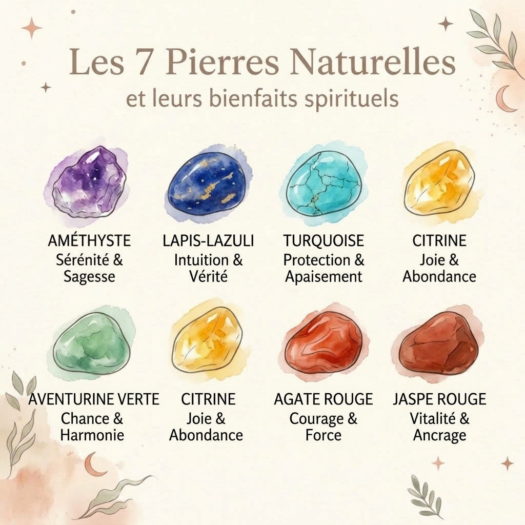 Arbre de vie 7 Charkras en pierres naturelles