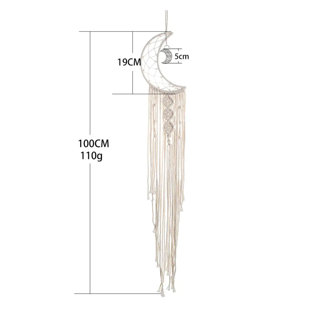 Attrape-rêves macramé lune lumineux - Moon