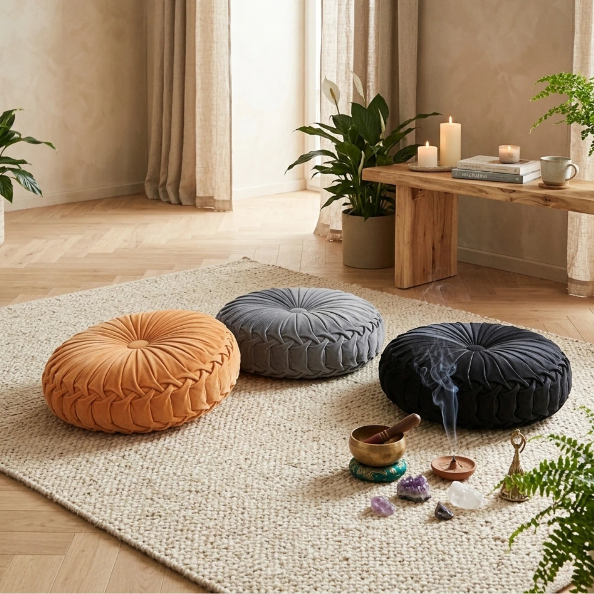 Coussin de méditation Zafu traditionnel