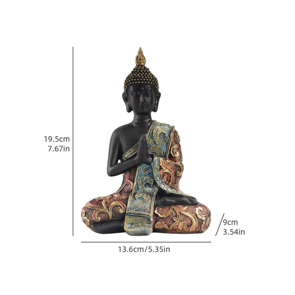 Statue Bouddha méditant en résine - Harmonie