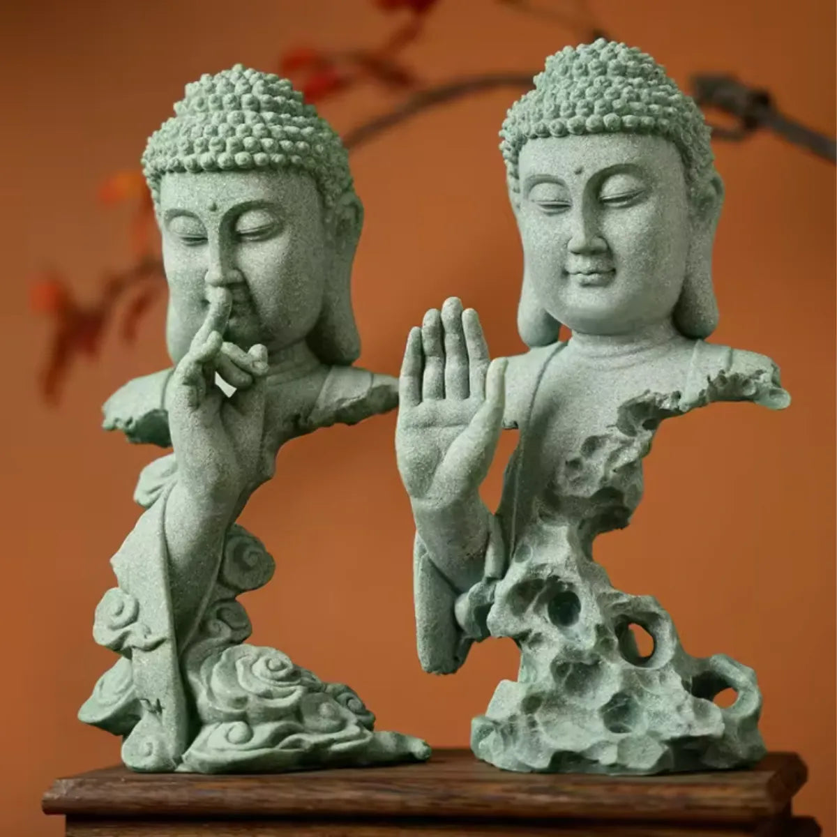 Statue Bouddha en pierre  - Sagesse