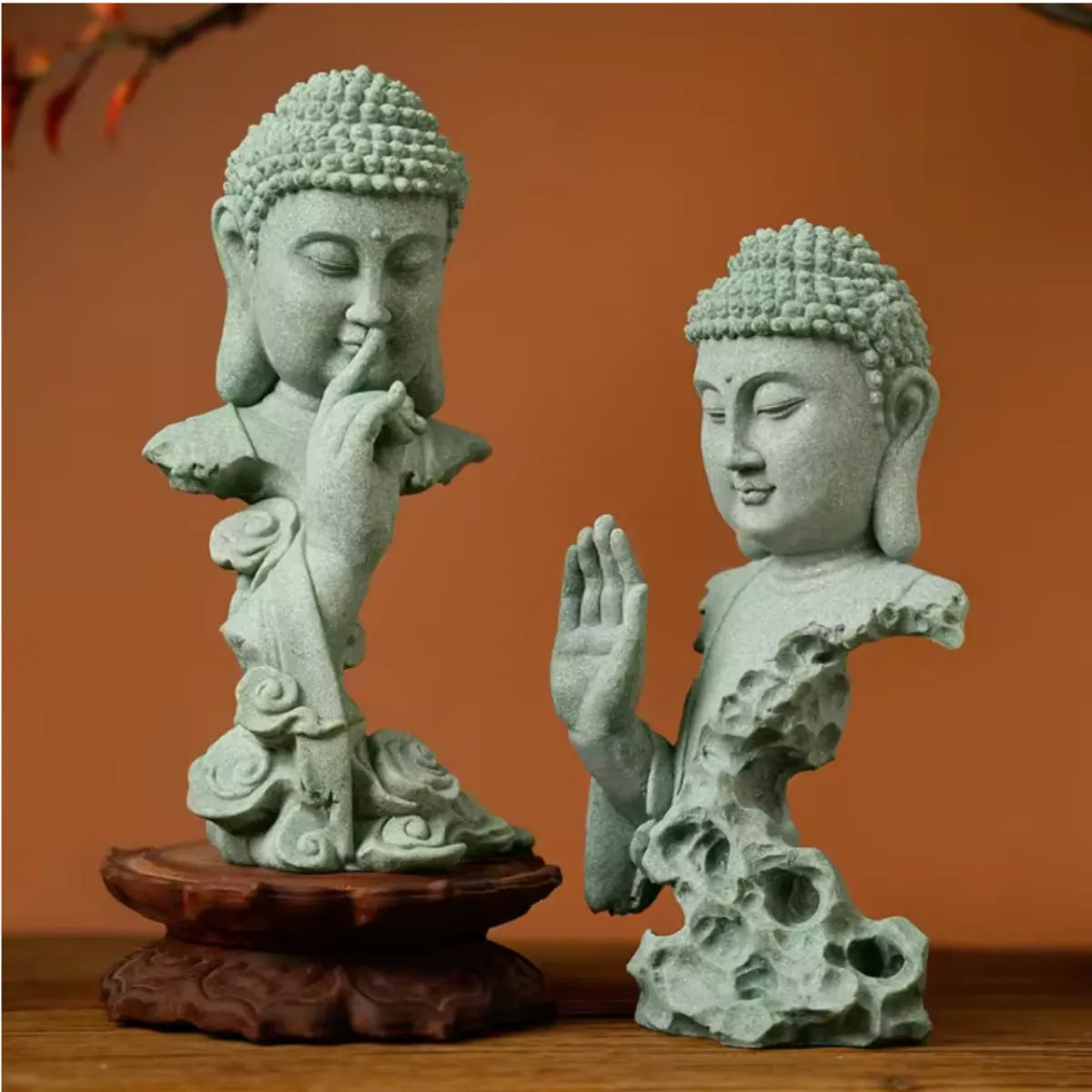 Statue Bouddha en pierre  - Sagesse