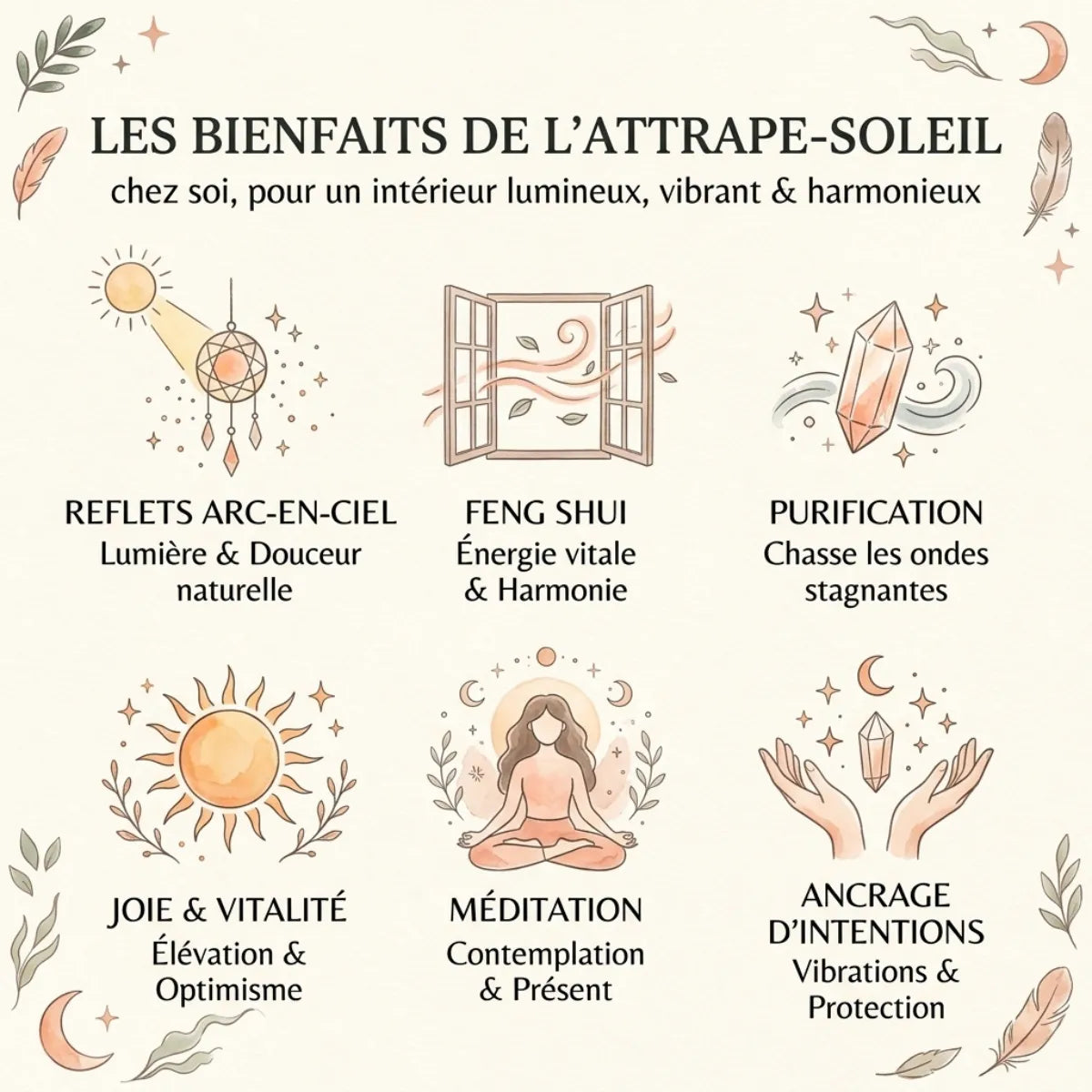 Attrape-soleil lune en pierre naturelle - Exode